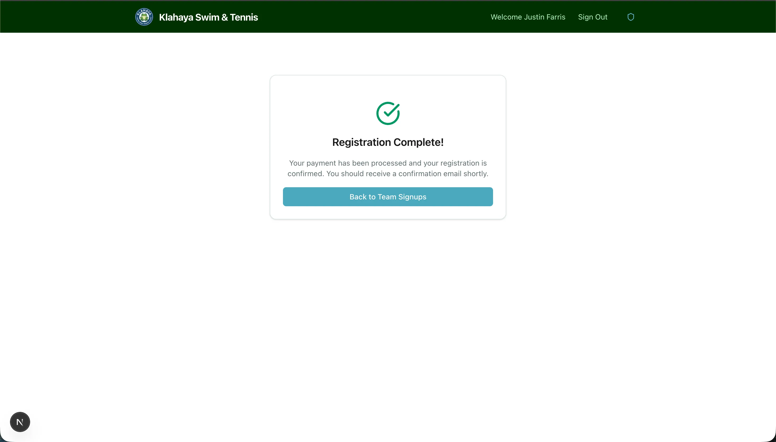 Payment Confirmation